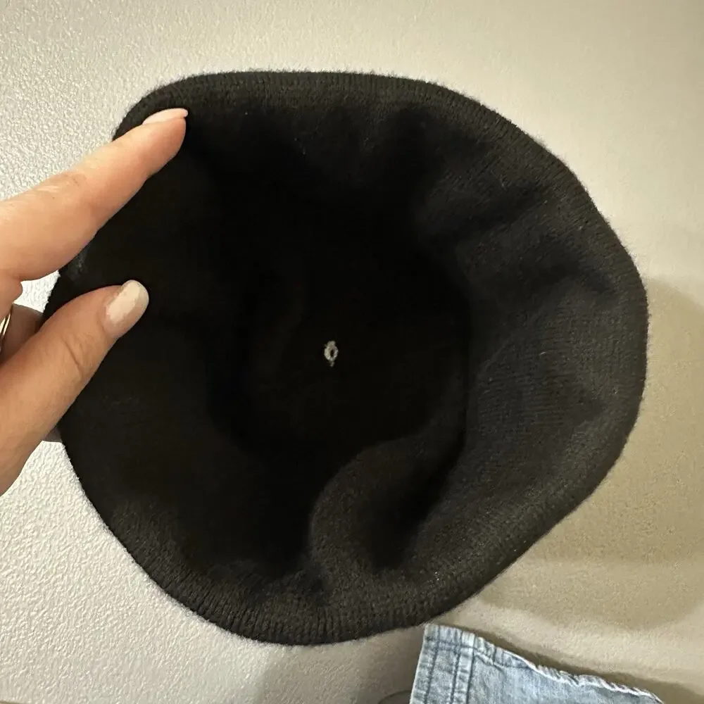 Red Hot Chili Peppers Black Knit Beanie Hat with Pom Pom Winter Cap